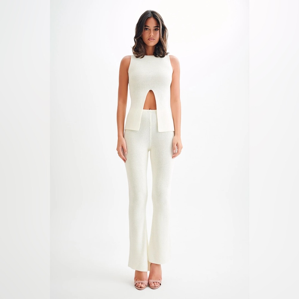 Meshki Cream Sleeveless Jumpsuit